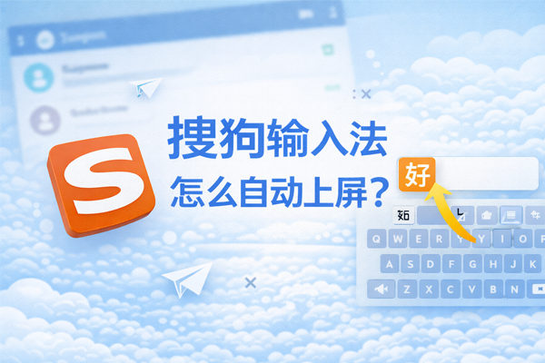 搜狗输入法怎么自动上屏？